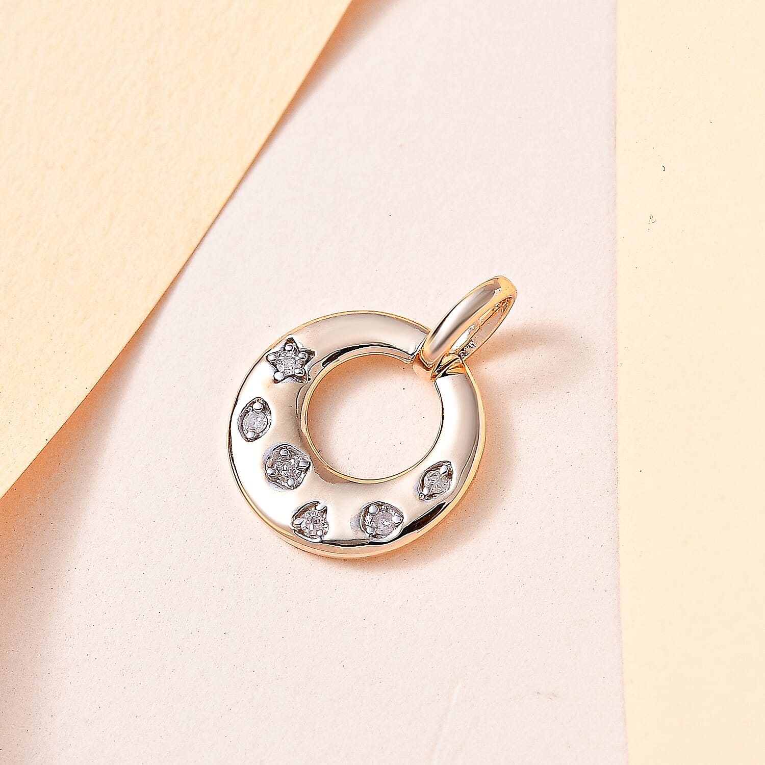 9K Yellow Gold Diamond (G-H) Pendant 7515752 3