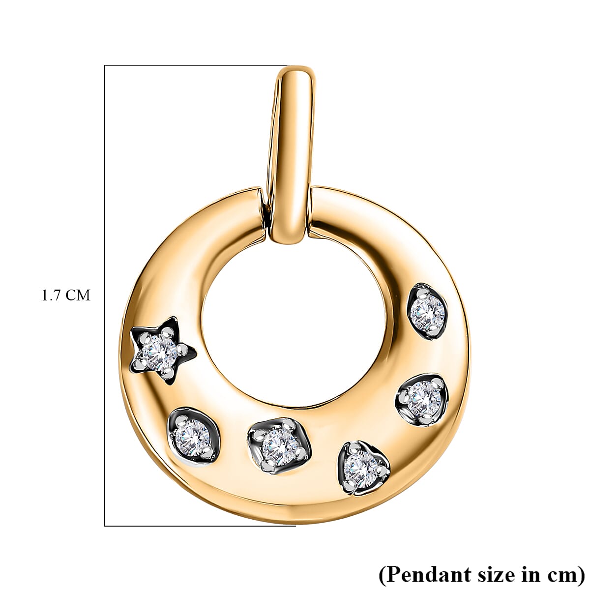 9K Yellow Gold Diamond (G-H) Pendant 7515752 4