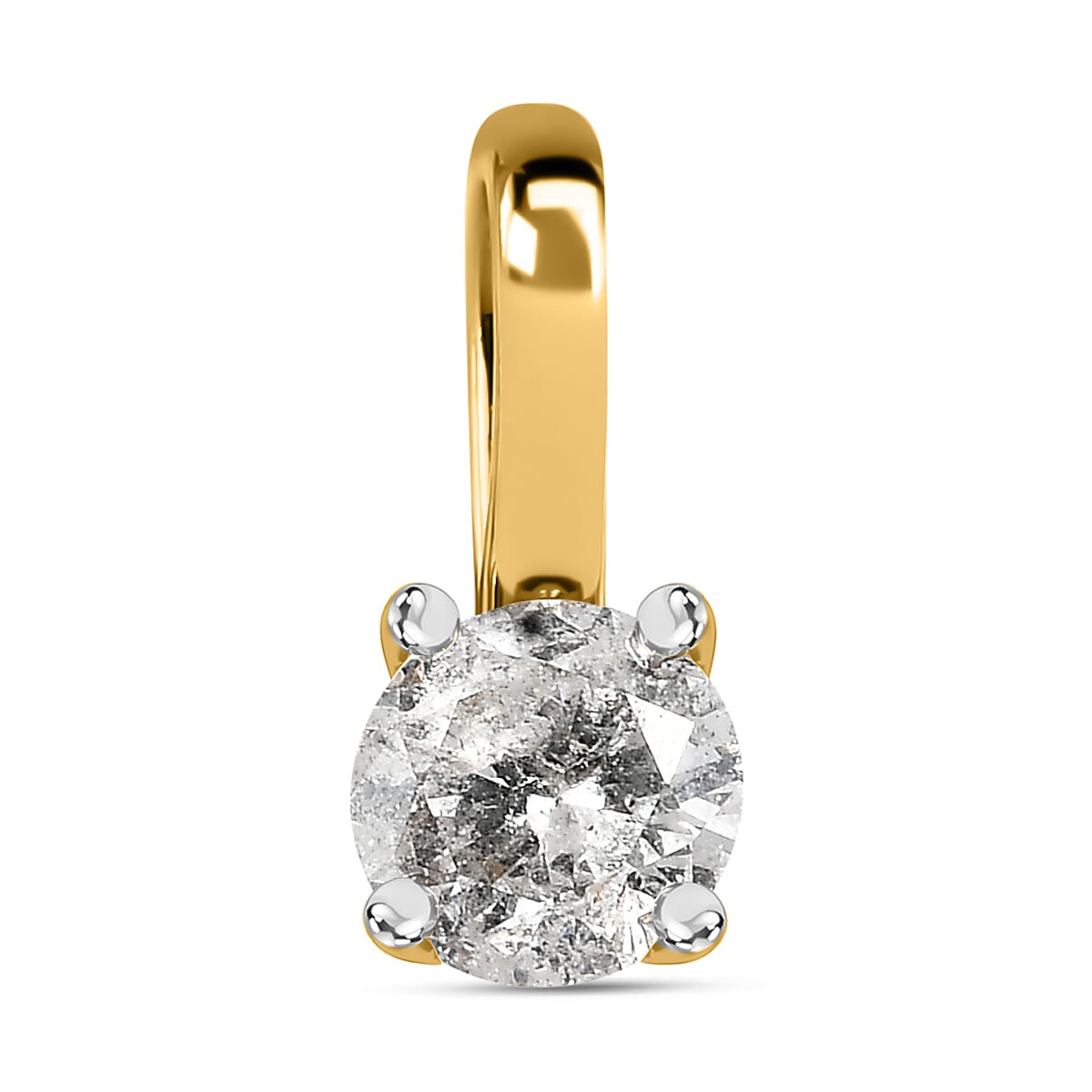 Diamond (G-H) Solitaire Pendant in 9K Yellow Gold 7515770 0