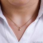 9K Yellow Gold Diamond (G-H) Solitaire Pendant 0.22 Ct