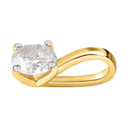 9K Yellow Gold Diamond (G-H) Solitaire Pendant 0.22 Ct