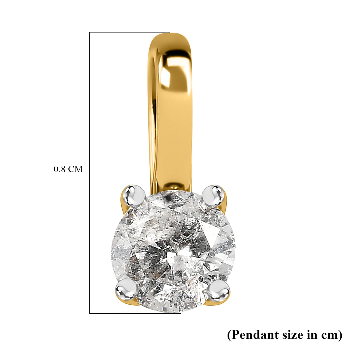 Diamond (G-H) Solitaire Pendant in 9K Yellow Gold 7515770 6
