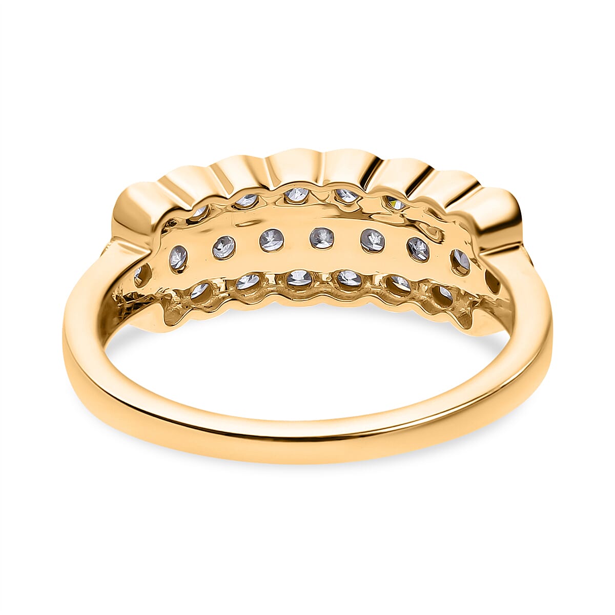 9K Yellow Gold Diamond Ring 1.00 Ct 7622289 3