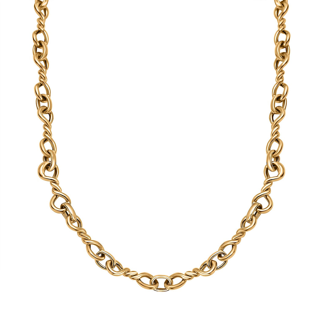 9K Yellow Gold Double Twist Chain (Size - 20), Gold Wt. 6.30 Gms.
