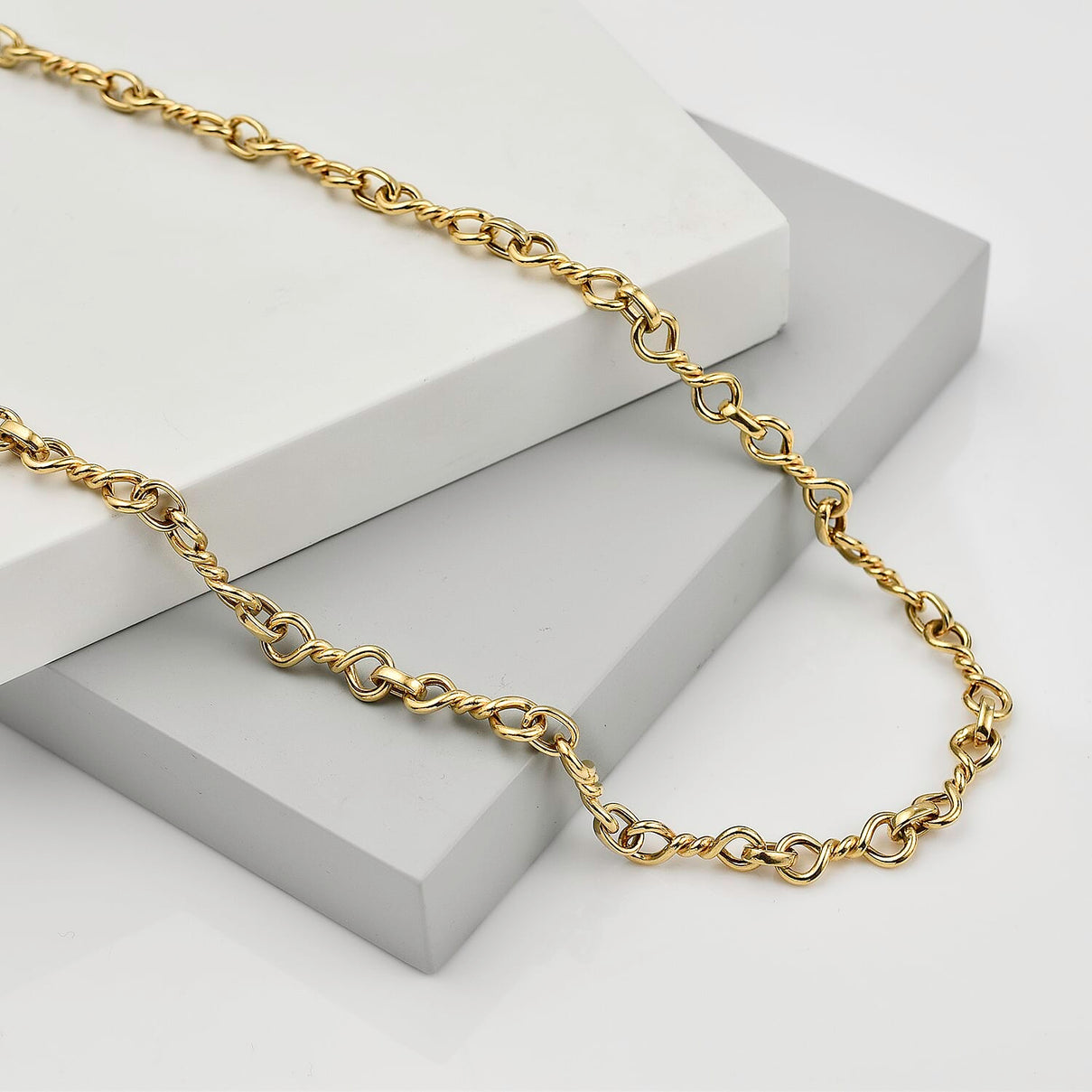 9K Yellow Gold 5 MM Belcher Chain With Lobster Clasp 20 Inch Polished 7752387 3