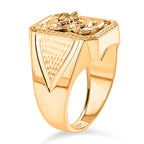 9K Yellow Gold Dragon Ring, Gold Wt. 3.90 Gms.