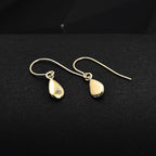 Hatton Garden Deal - 9K Yellow Gold Drop Hook Earrings