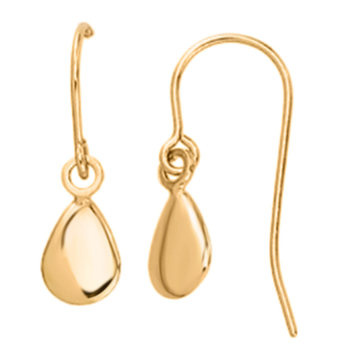 9K Yellow Gold Drop Earrings, Gold Wt. 0.43 Gms 7891541 3