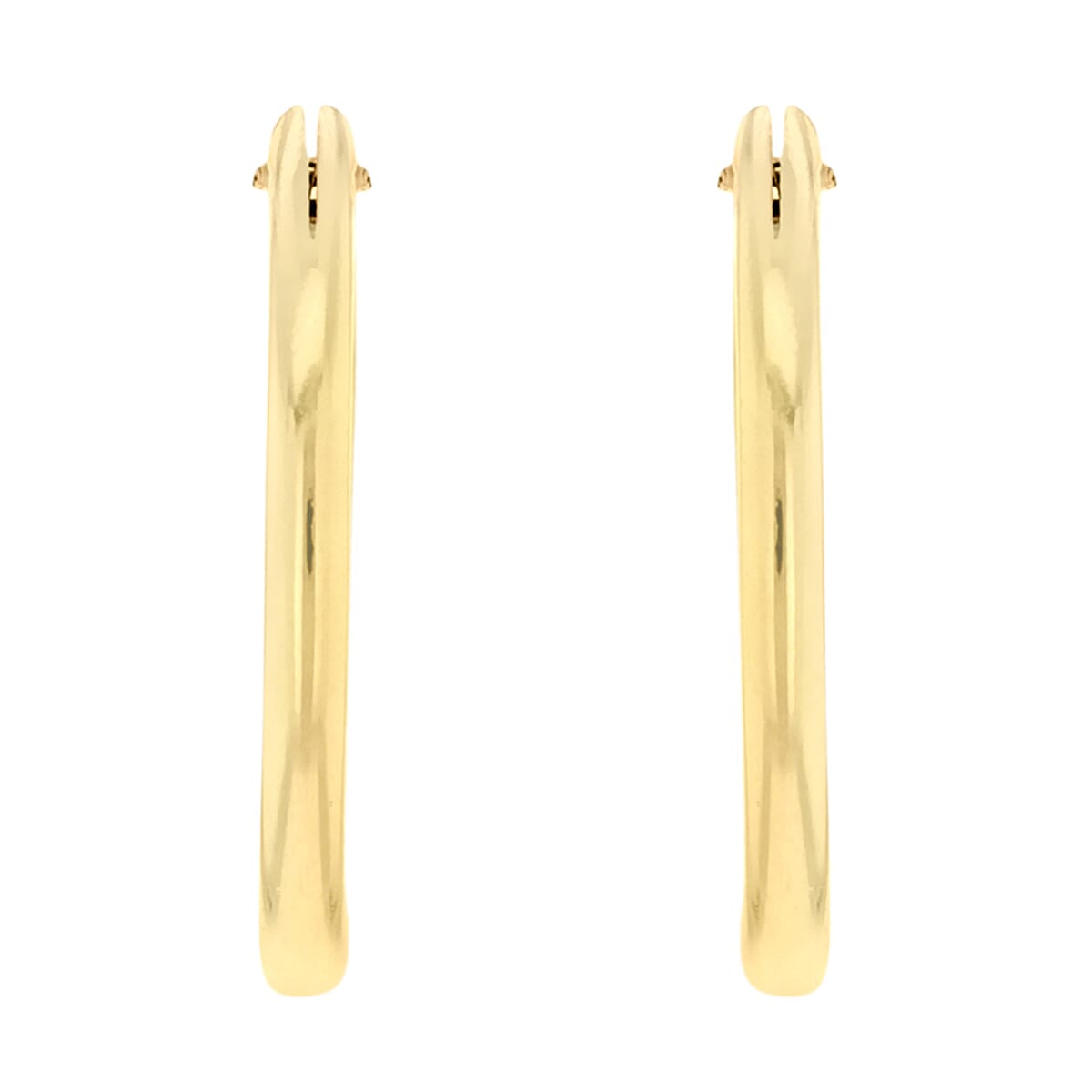 9K Gold 1.2mm Plain Sleeper 13mm Earrings 7812669 2