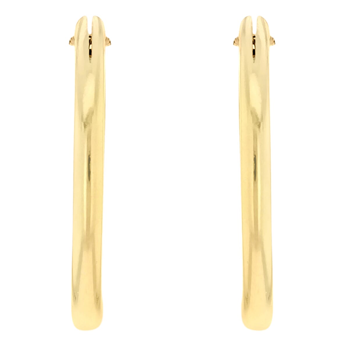 9K Gold 1.2MM Plain Hoop Earrings 7812677 2