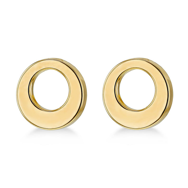 7mm Round Stud Earrings in 9K Yellow Gold 7567526 2