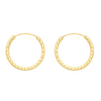 9K Yellow Gold  Earring,  Gold Wt. 0.31 Gms