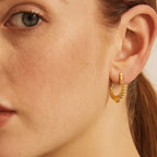 9K Yellow Gold  Earring,  Gold Wt. 0.37 Gms
