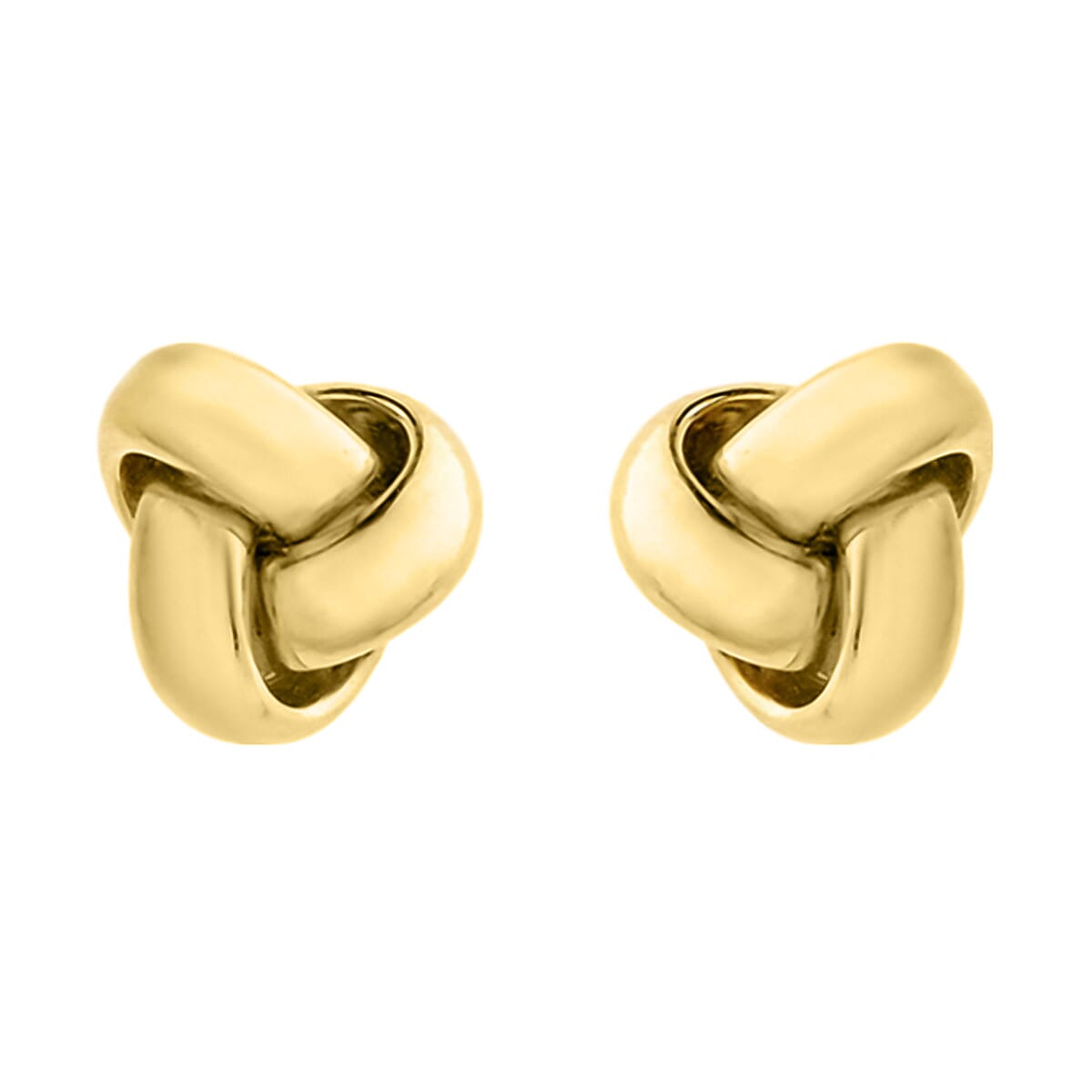 9K Yellow GoldTiny Triple Knot Stud Earrings 7747568 0