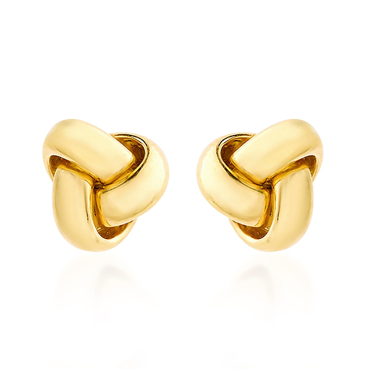 9K Yellow Gold Knot Stud Earrings 8030242 0