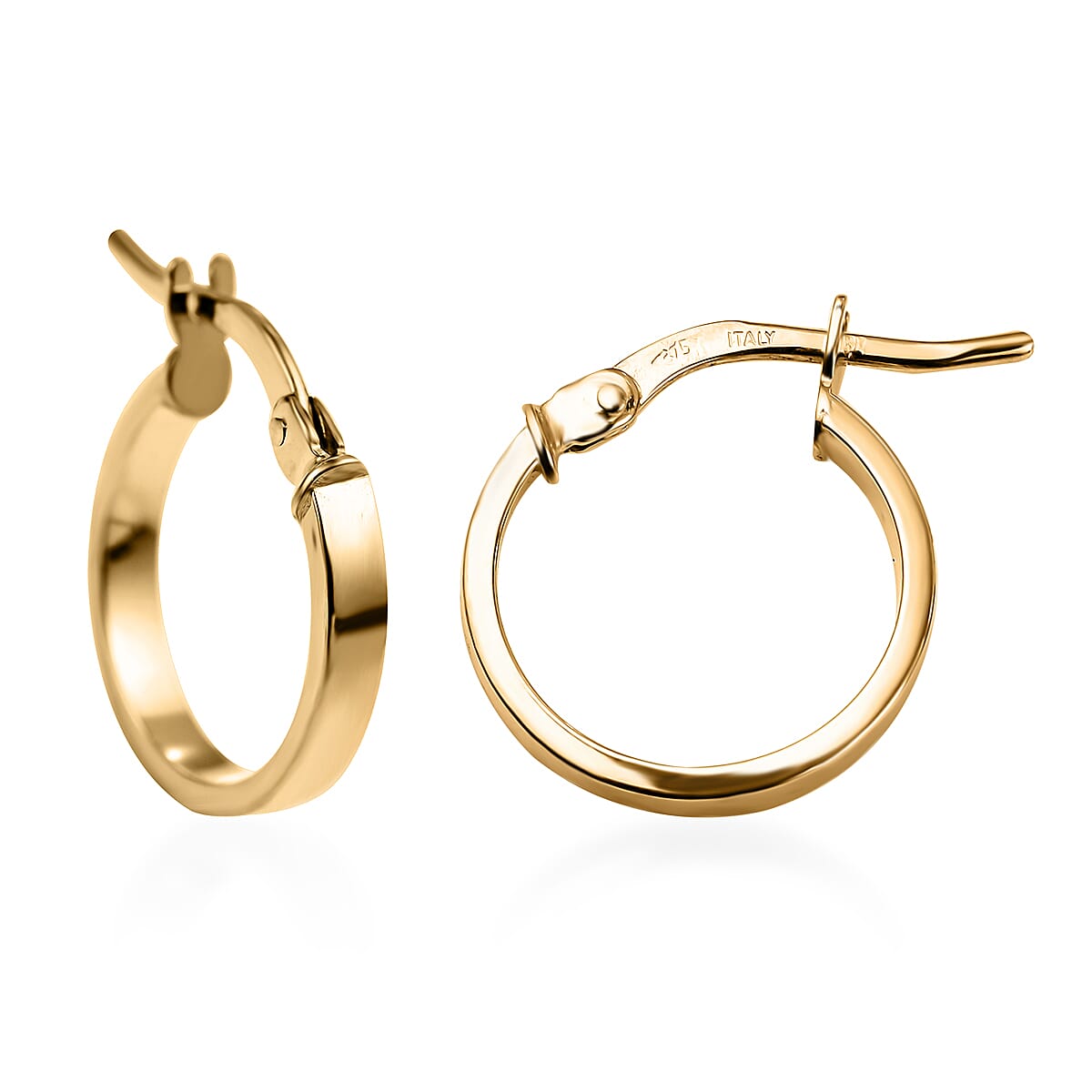 Maestro Collection - 9K Yellow Gold Hoop Earrings 7931468 0