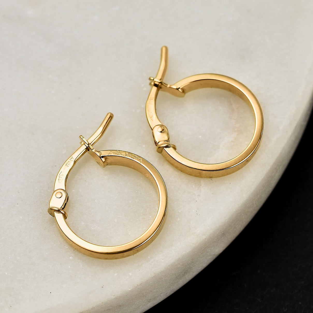 Maestro Collection - 9K Yellow Gold Hoop Earrings 7931468 1