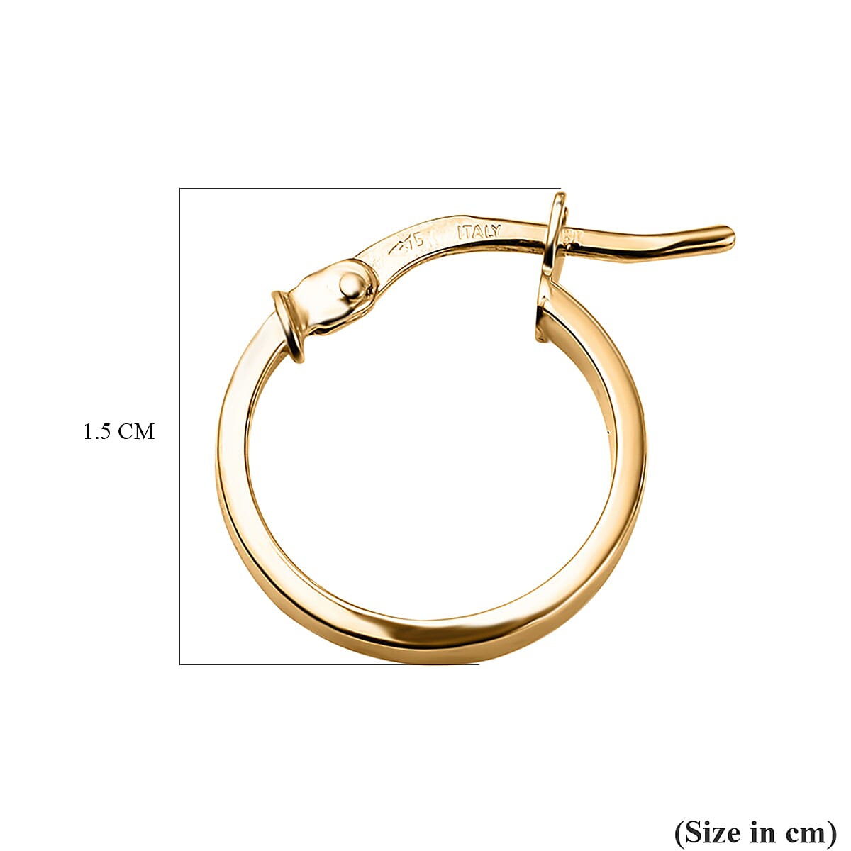Maestro Collection - 9K Yellow Gold Hoop Earrings 7931468 3
