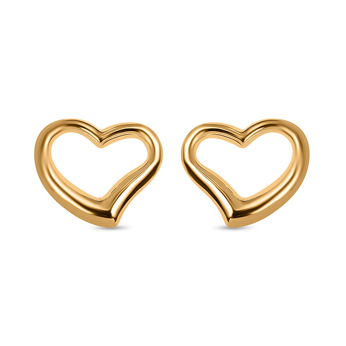 Hatton Garden Close Out- 9K Yellow Gold Heart Earrings 7757021 0