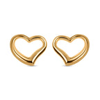 Hatton Garden Close Out- 9K Yellow Gold Heart Earrings