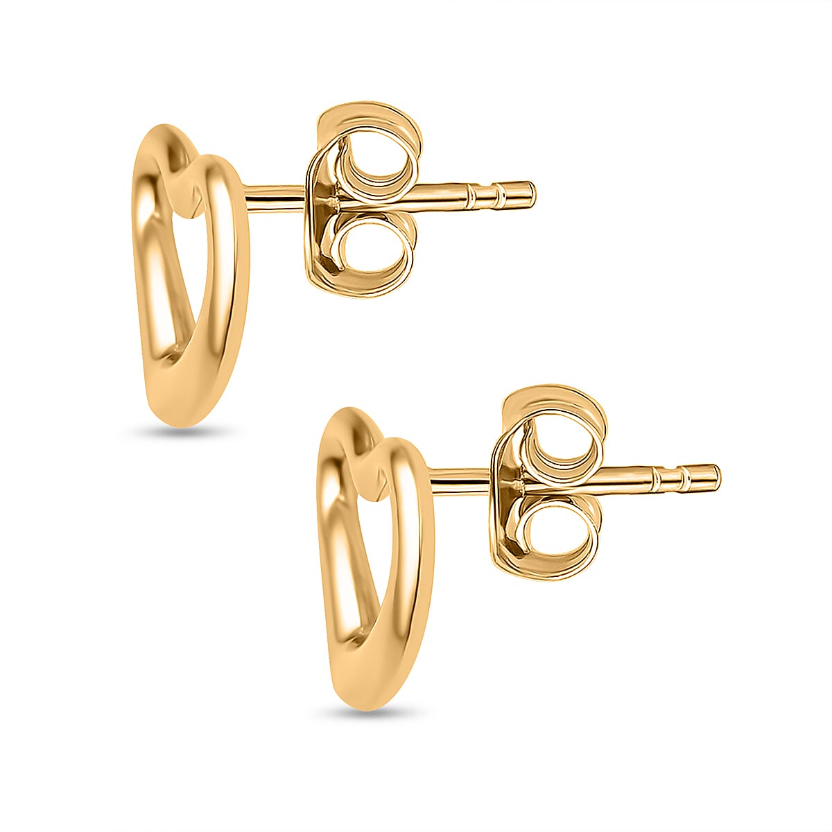 Hatton Garden Close Out- 9K Yellow Gold Heart Earrings 7757021 3