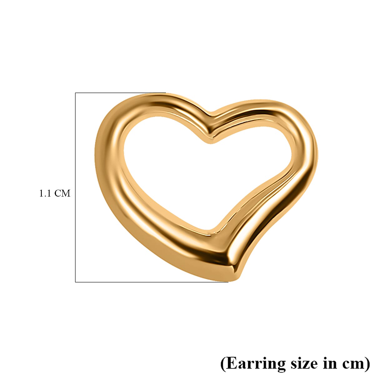 Hatton Garden Close Out- 9K Yellow Gold Heart Earrings 7757021 4