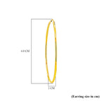 9K Yellow Gold  Earring,  Gold Wt. 0.9 Gms