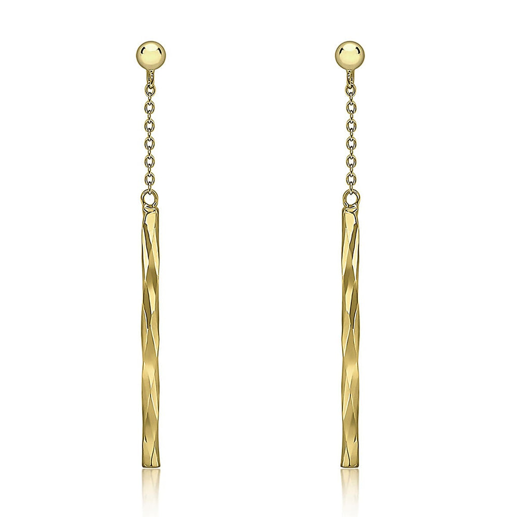 9K Yellow Gold  Earring,  Gold Wt. 0.92 Gms