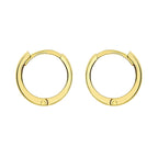 Closeout Deal - 9K Yellow Gold Huggy Hoop Creole Earrings
