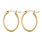 Mega Closeout Buy -9K Yellow Gold Greek Key Hoop Earrings-