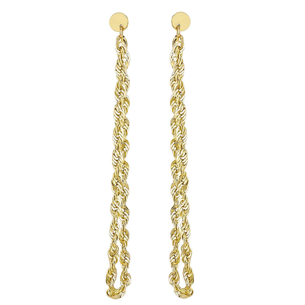 9K Yellow Gold  Earring,  Gold Wt. 1.1 Gms