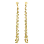 9K Yellow Gold  Earring,  Gold Wt. 1.1 Gms