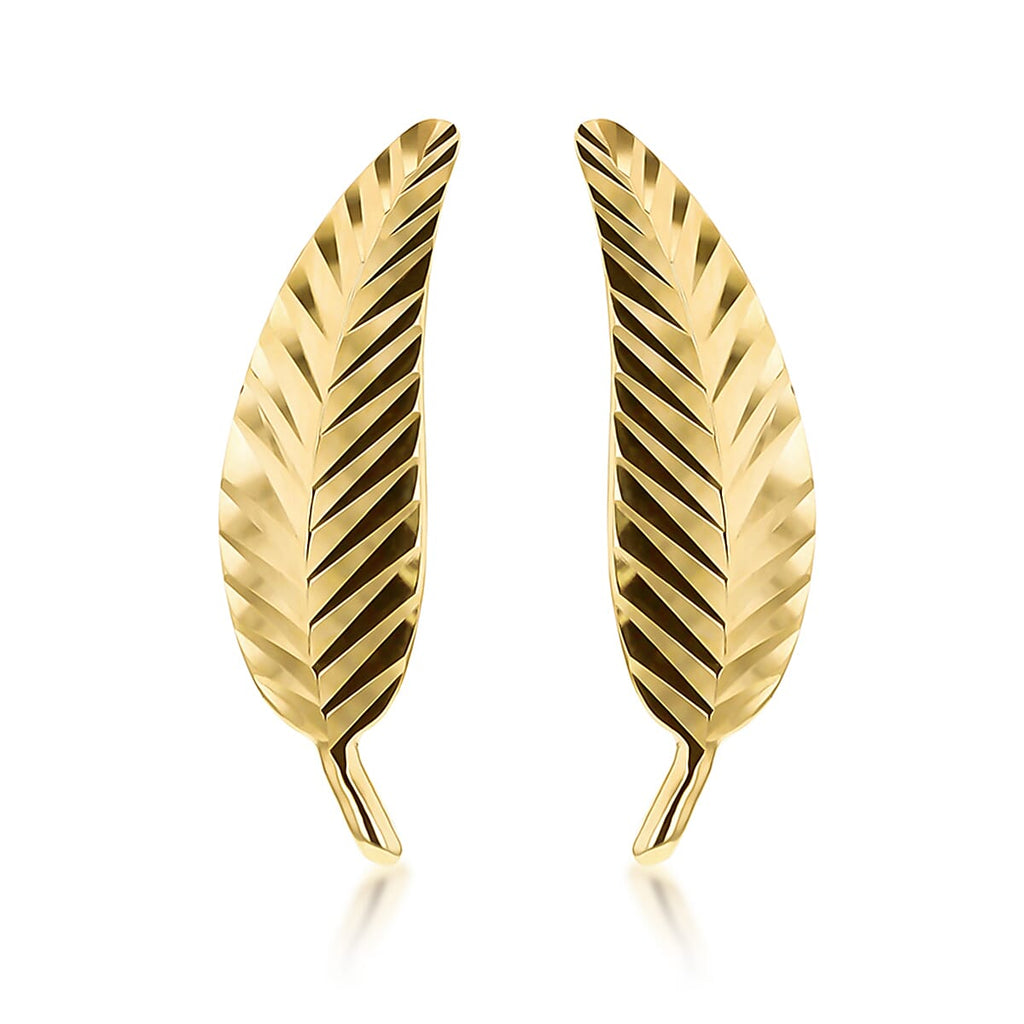 9K Yellow Gold  Earring,  Gold Wt. 1.1 Gms
