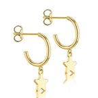 9K Yellow Gold  Earring,  Gold Wt. 1.1 Gms