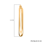 9K Yellow Gold Shiny Hoop Earrings