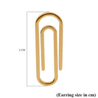Maestro Collection - 9K Yellow Gold Paper Clip Earrings