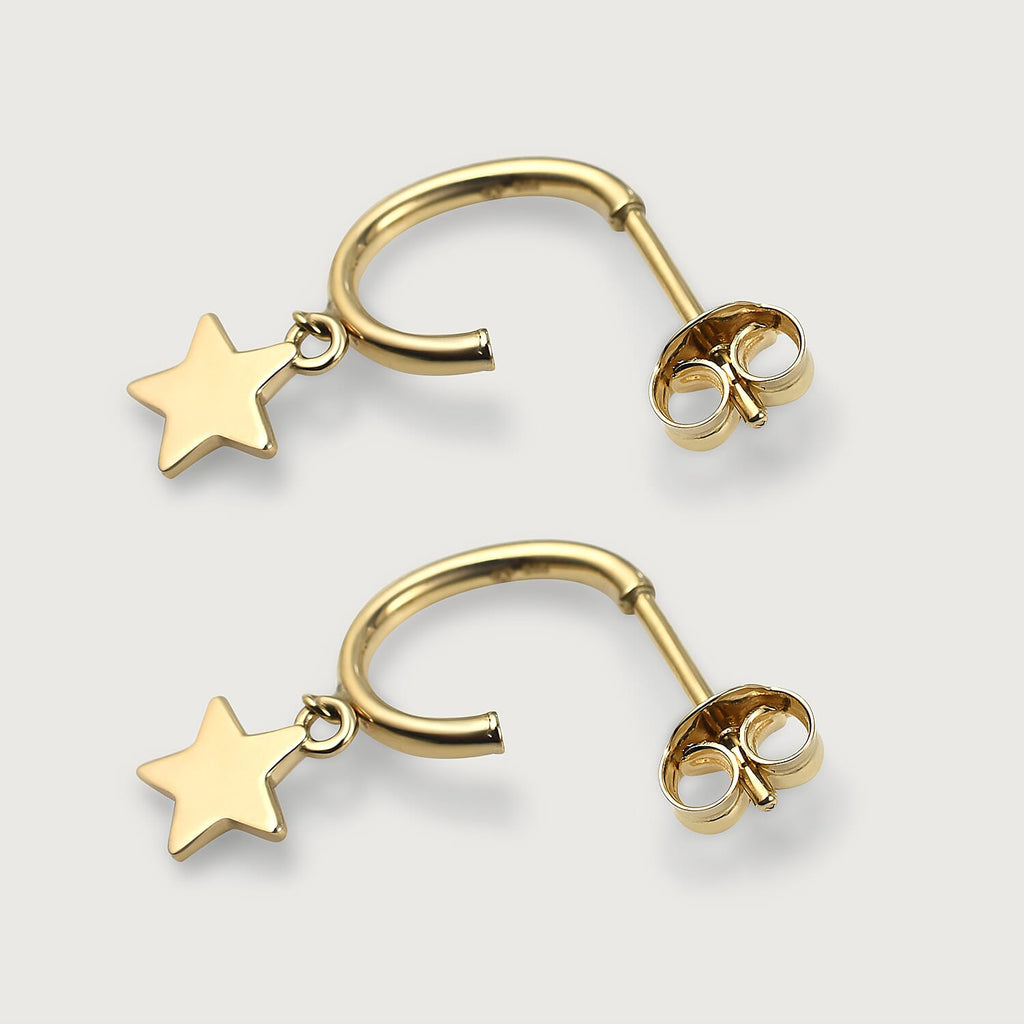 9K Yellow Gold  Earring,  Gold Wt. 1.1 Gms
