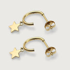 9K Yellow Gold  Earring,  Gold Wt. 1.1 Gms