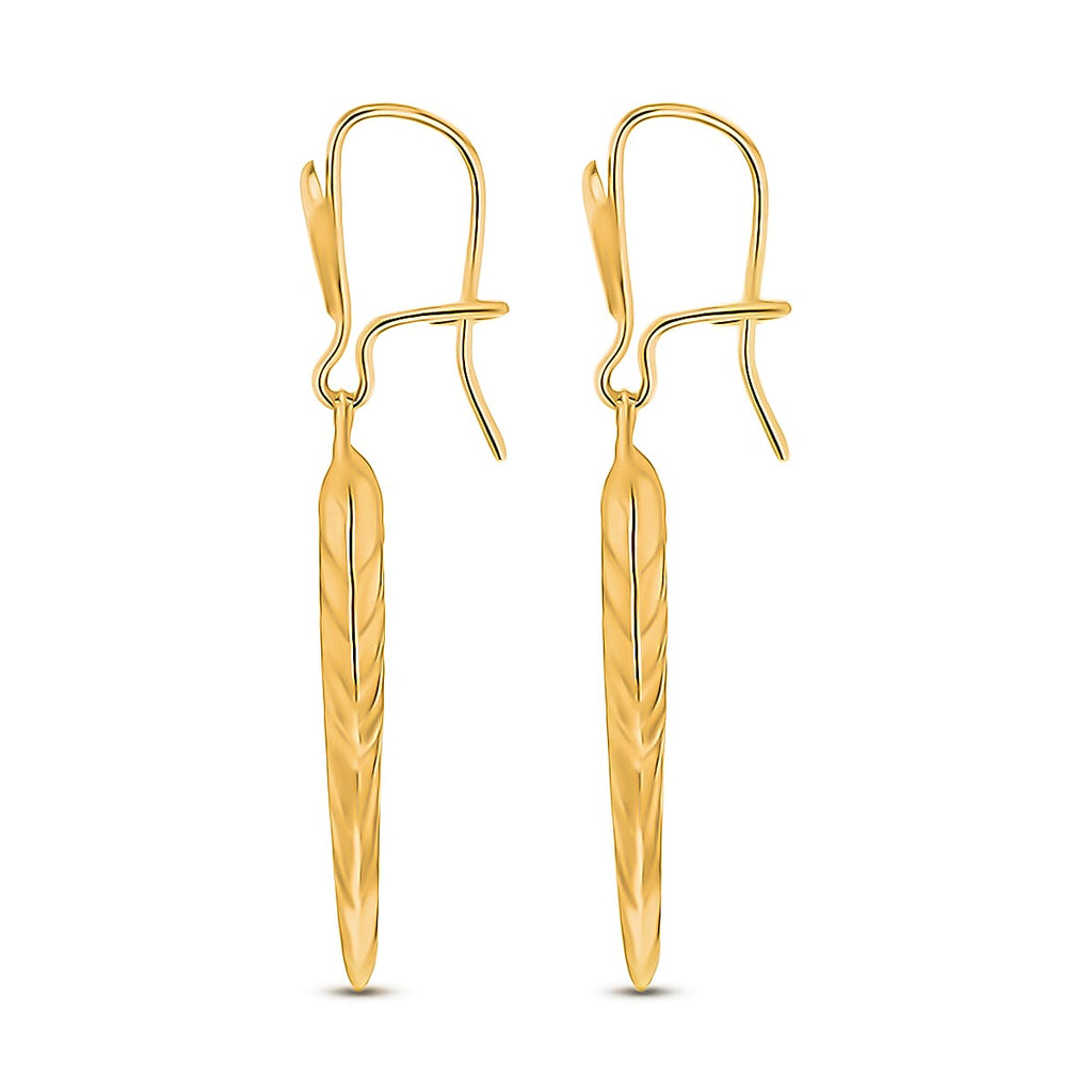 9K Yellow Gold  Earring,  Gold Wt. 1.2 Gms