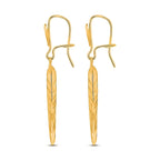 9K Yellow Gold  Earring,  Gold Wt. 1.2 Gms