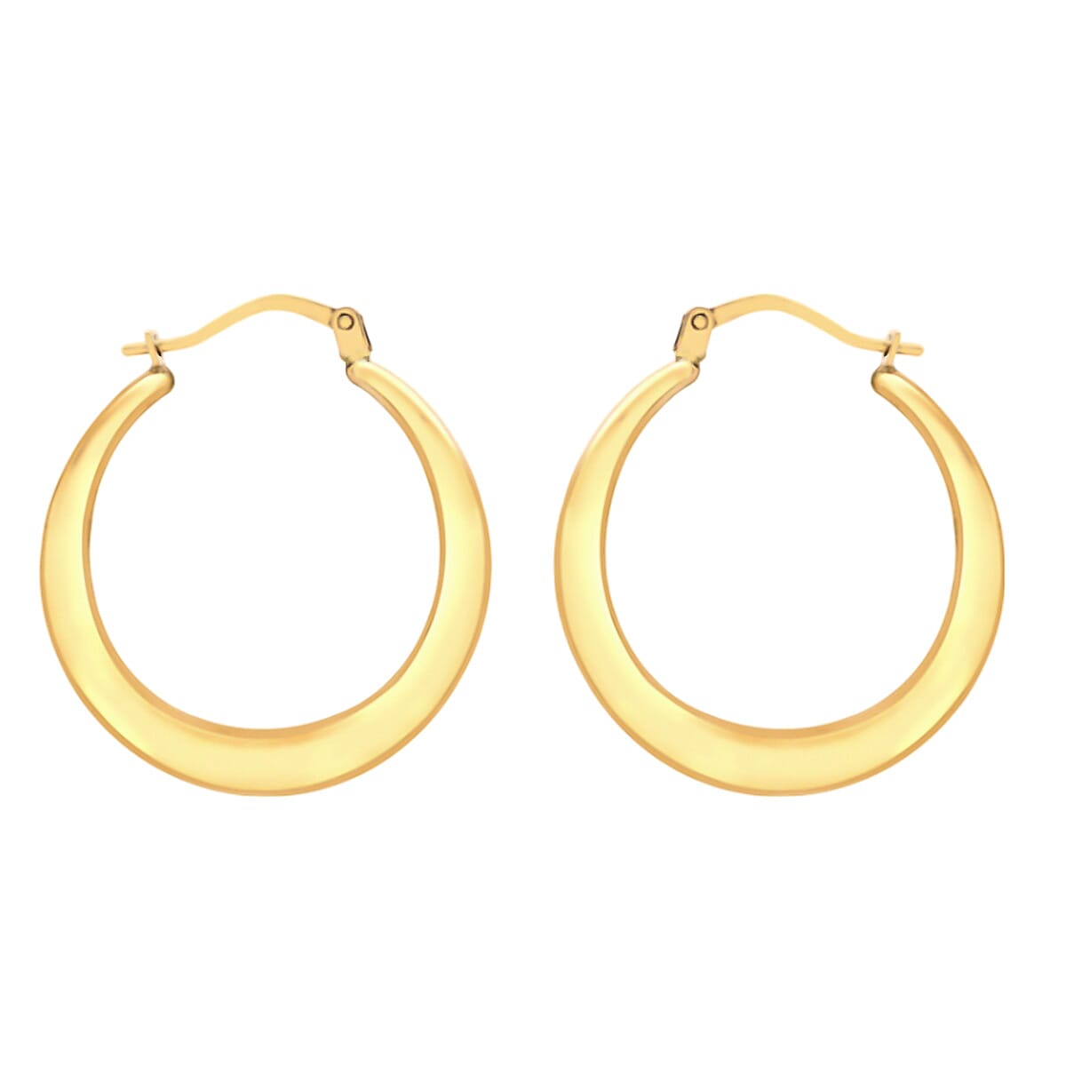 Hatton Garden Closeout- 9K Yellow Gold Hoop Earrings 7779056 0