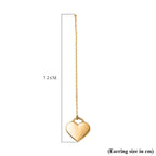 Hatton Garden Closeout -9K Yellow Gold Dangle Heart Earrings