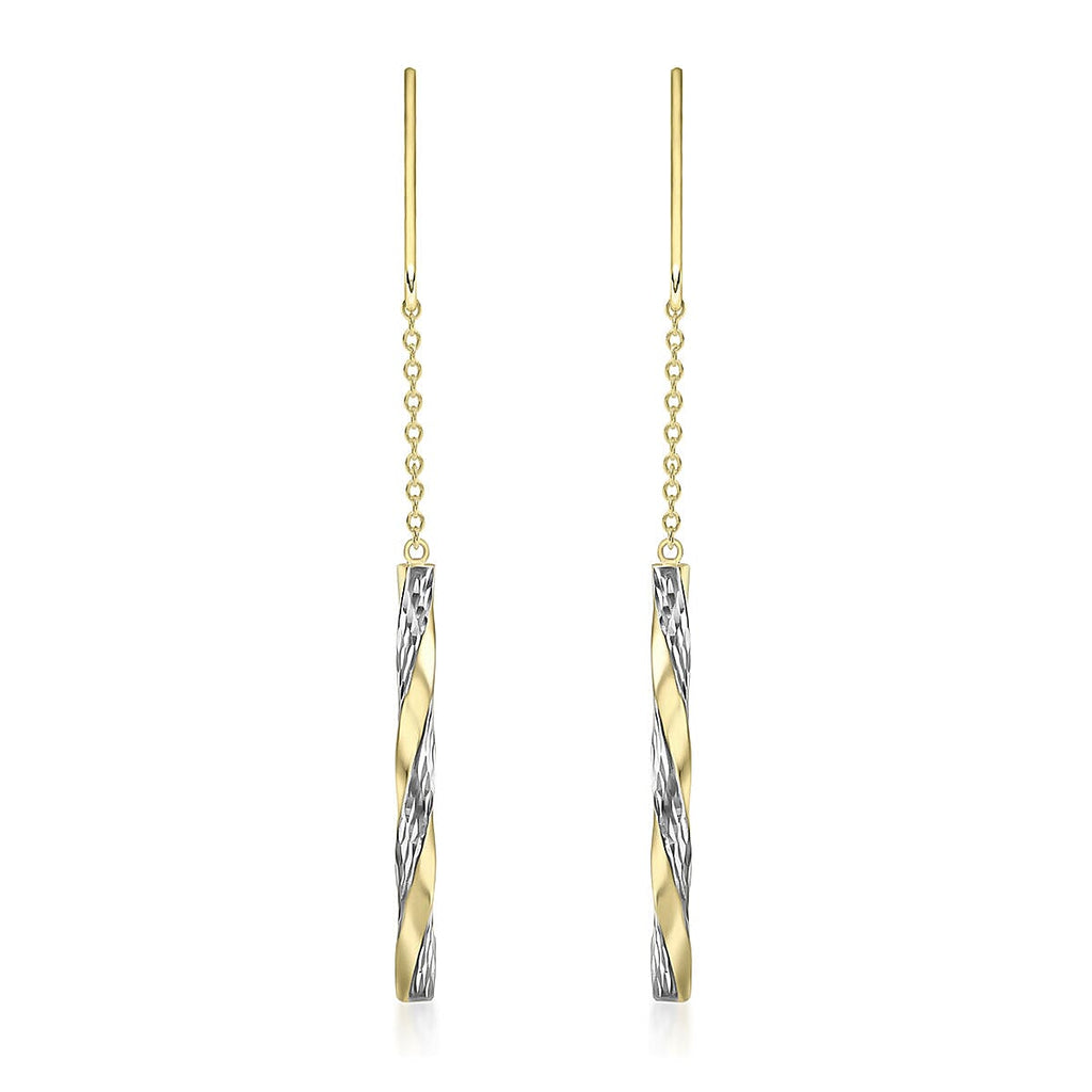 9K Yellow Gold  Earring,  Gold Wt. 1.4 Gms