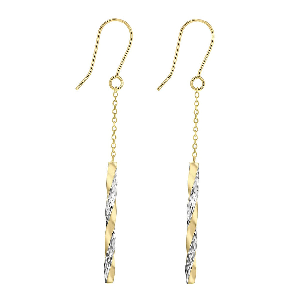 9K Yellow Gold  Earring,  Gold Wt. 1.4 Gms