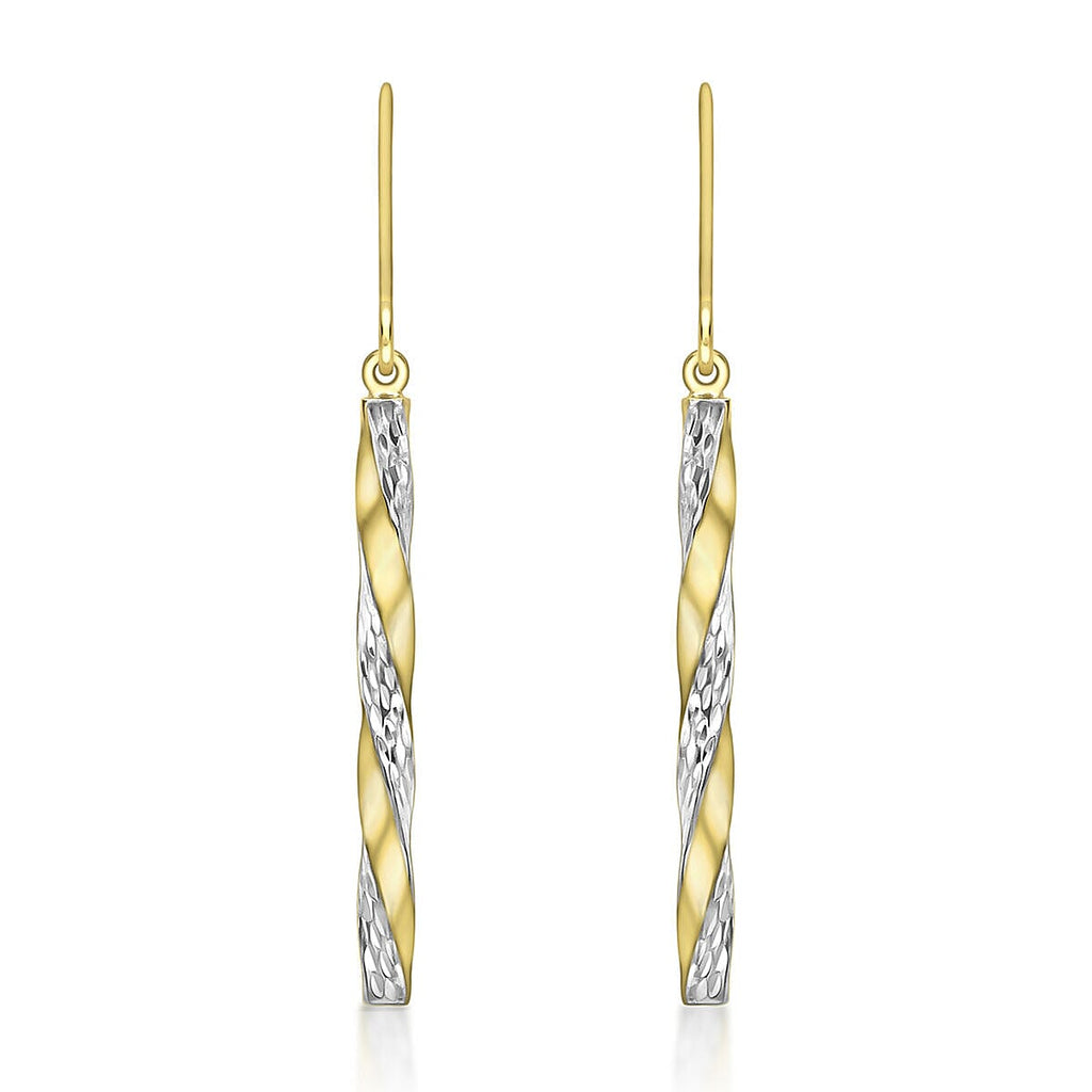 9K Yellow Gold  Earring,  Gold Wt. 1.4 Gms