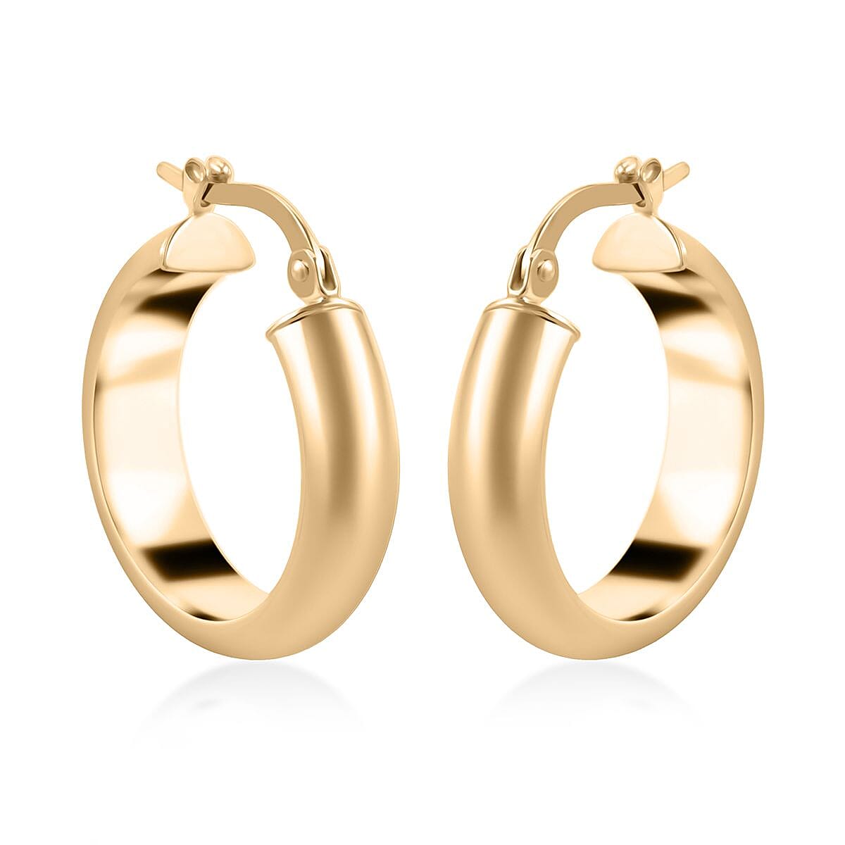 Hatton Garden Closeout - 9K Yellow Gold Hoop Earrings 7672504 0
