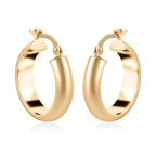 Hatton Garden Closeout - 9K Yellow Gold Hoop Earrings