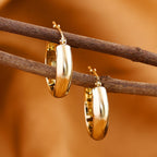 Hatton Garden Closeout - 9K Yellow Gold Hoop Earrings