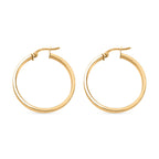 One Time Close Out- 9K Yellow Gold  Hoop Earrings
