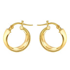9K Yellow Gold  Earring,  Gold Wt. 1.6 Gms